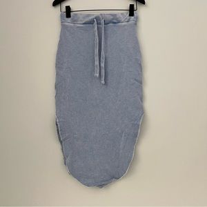 $178 Light Blue Frank & Eileen Triple Fleece Unforgettable Donegal Skirt Sz M